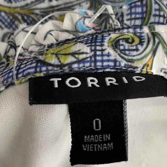 Floral Long Sleeve Tiered Midi Dress with pockets - Blue & Green Print - Picture 4 of 4